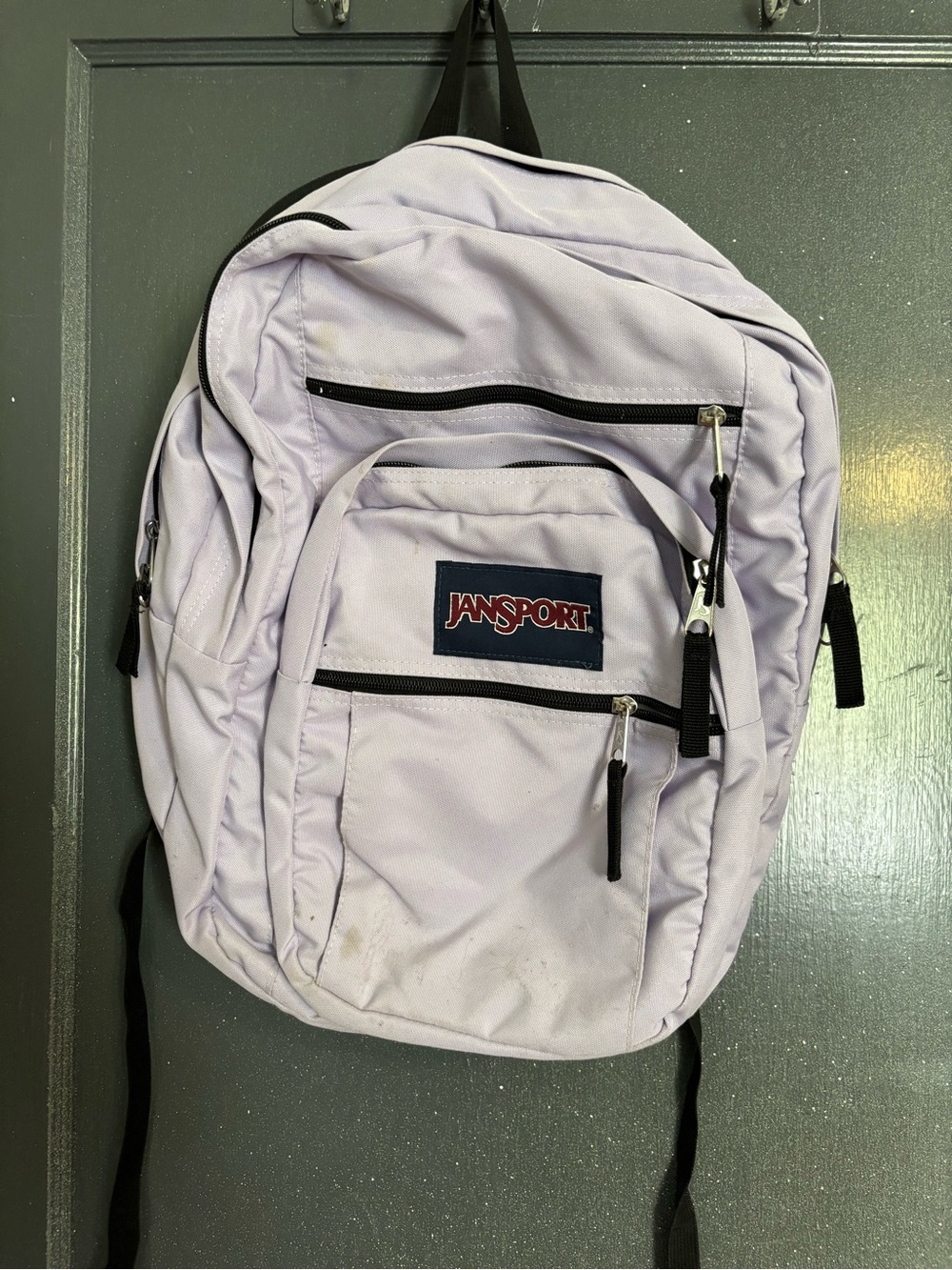 Jansport Light Lavender Backpack with Black Accents